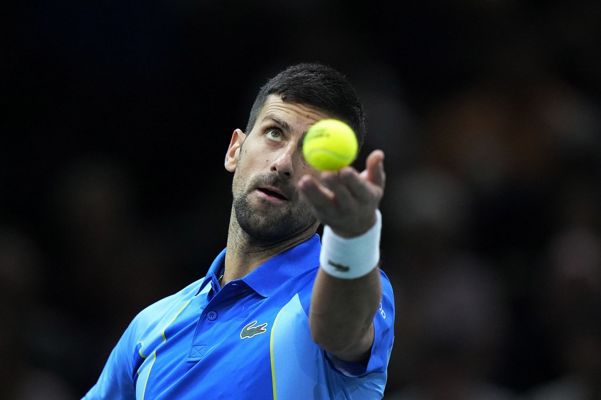 Novak Djokovic at the 2023 Paris Masters